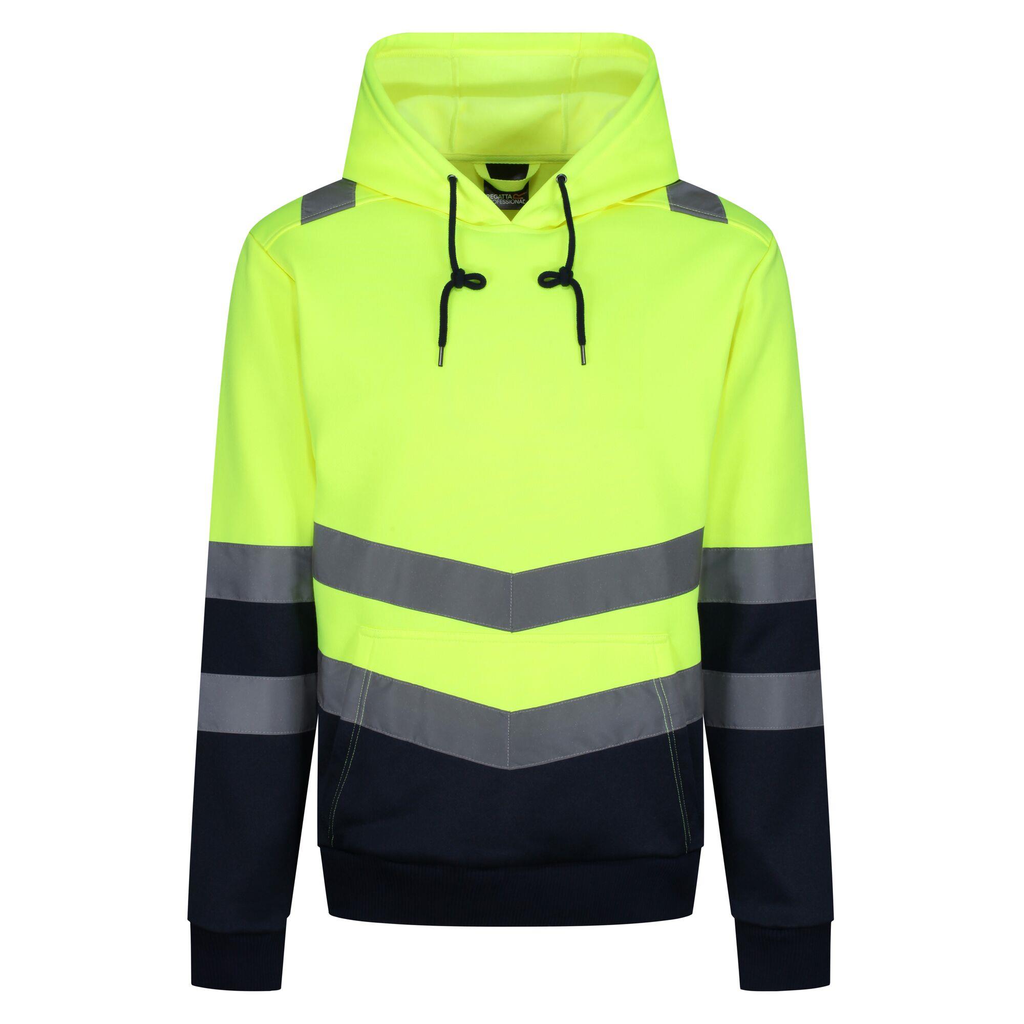Regatta Pro Hi-Vis Mens Hoodie Reflective Hooded Top