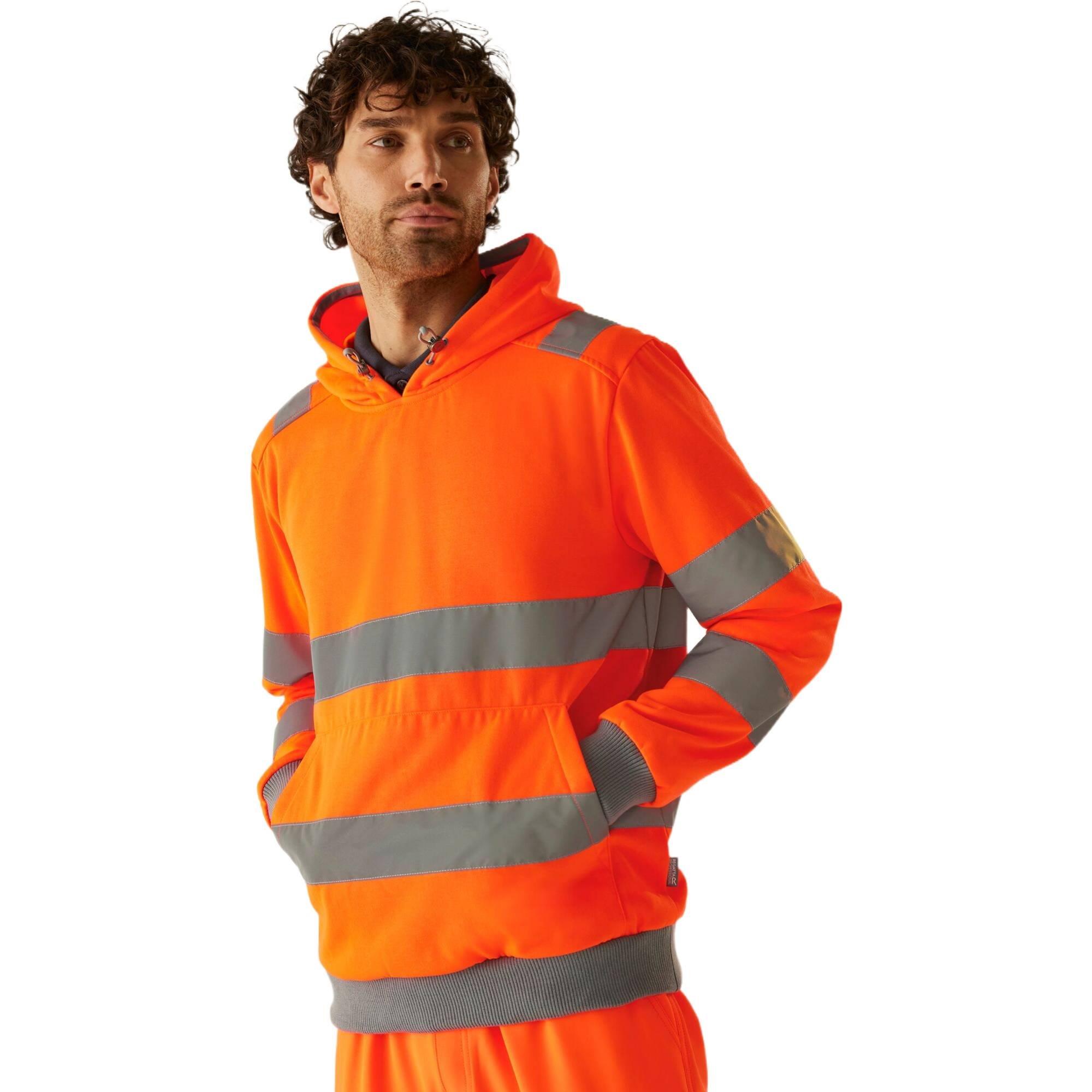 Regatta Hi-Vis Pro Contract Hoodie Reflective Hooded Top