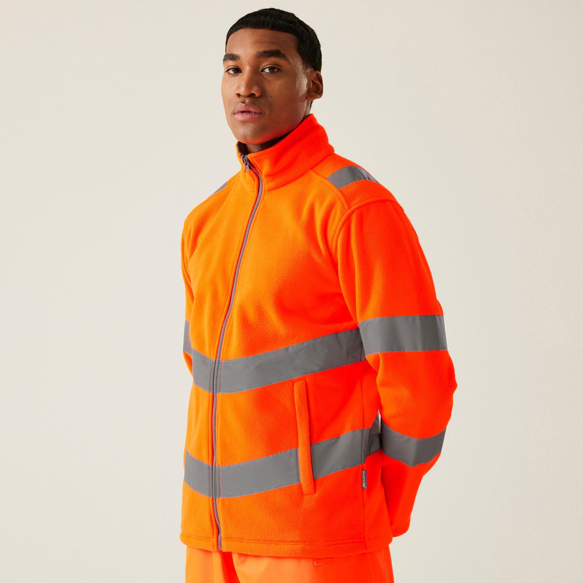 Regatta Men Hi-Vis Pro Contract Thor Fleece Reflective Workwear Top