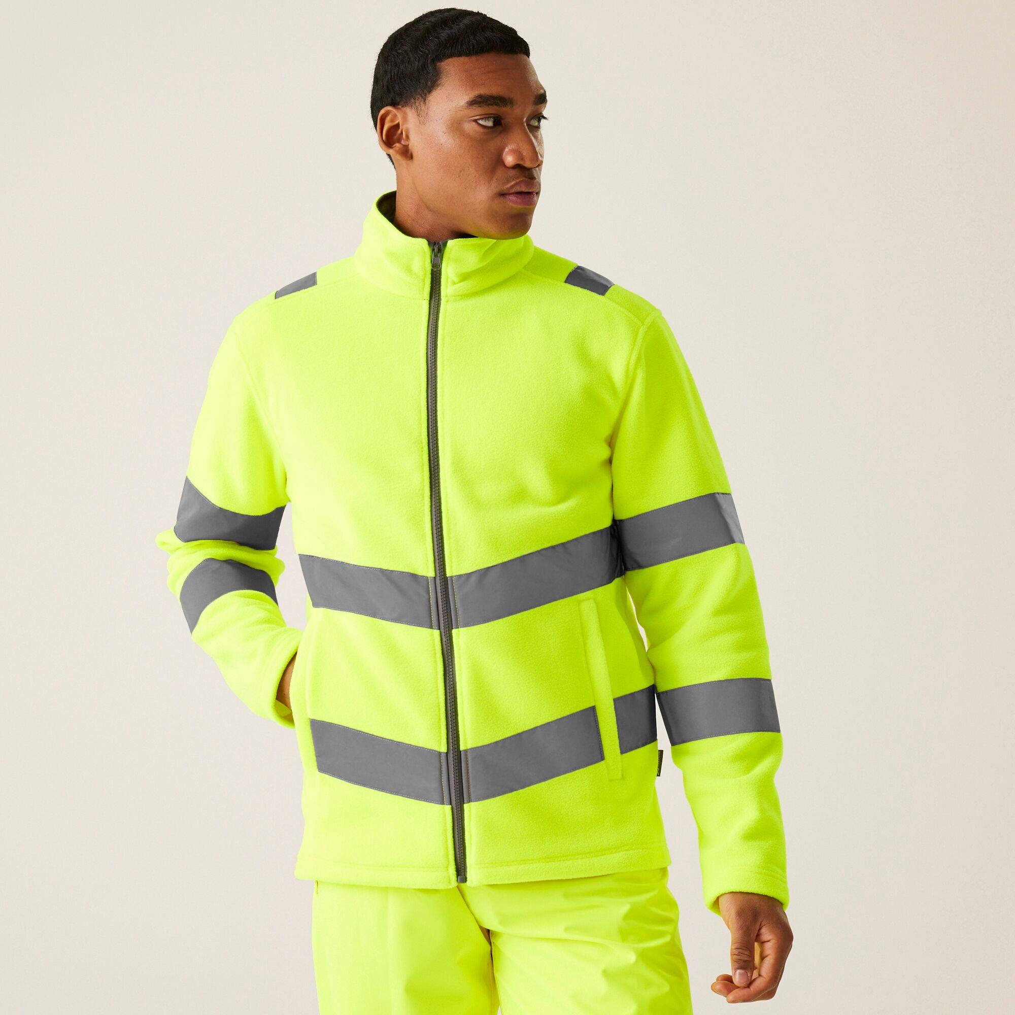 Regatta Men Hi-Vis Pro Contract Thor Fleece Reflective Workwear Top