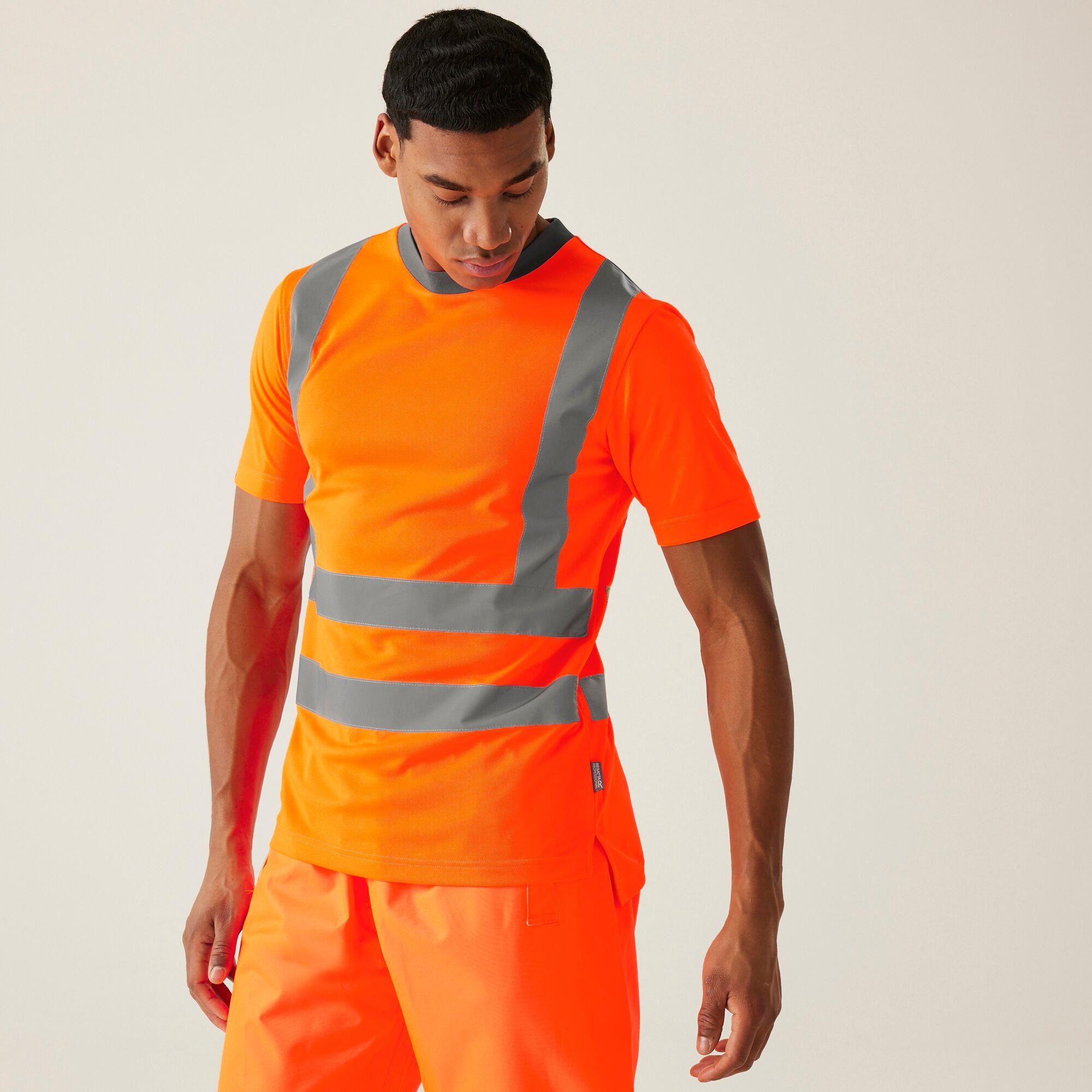 Regatta Men's Hi-Vis Pro Contract T-Shirt - Yellow - 4XL - Image 2