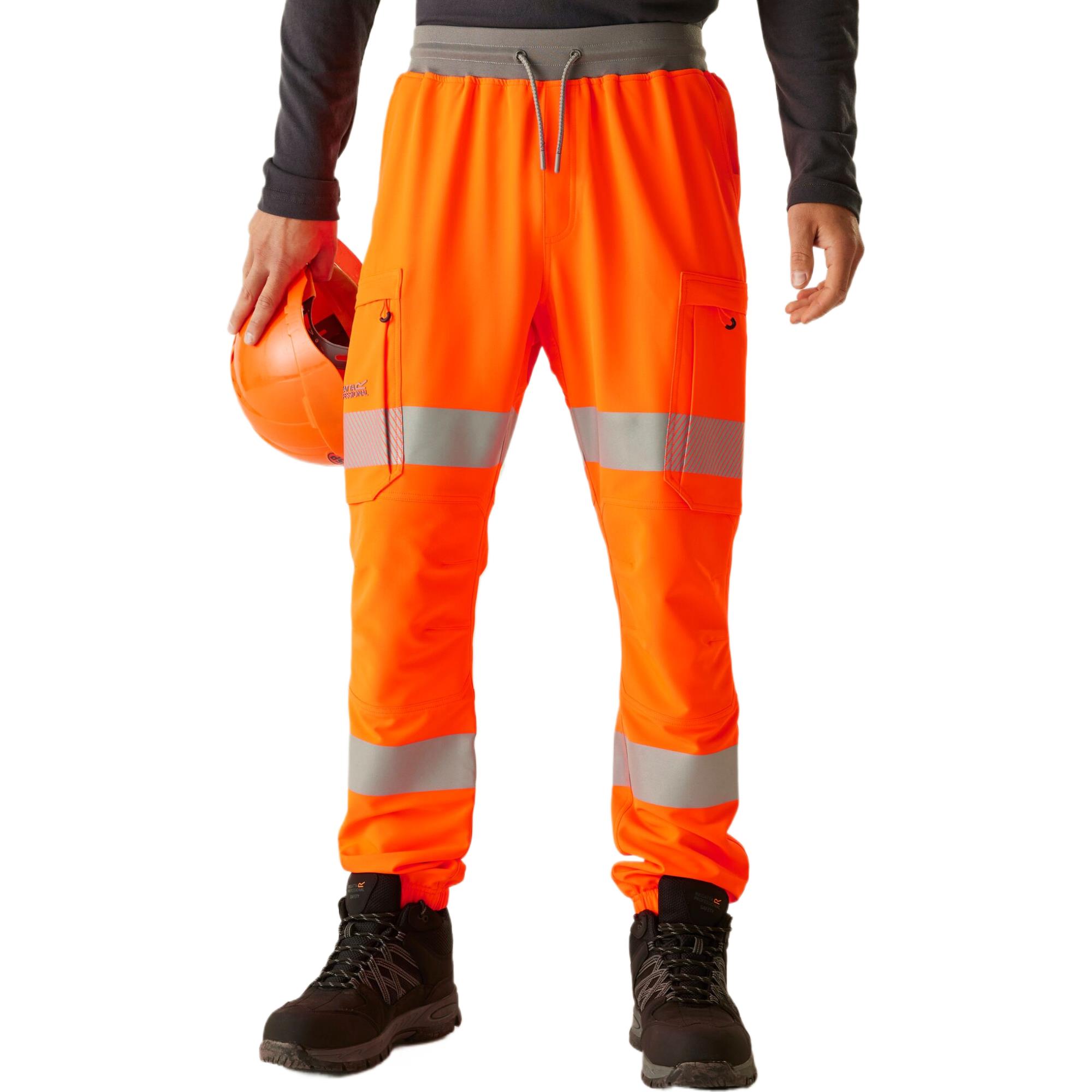 Regatta Mens Hi-Vis Prolite Stretch Lightweight Workwear Joggers Pants