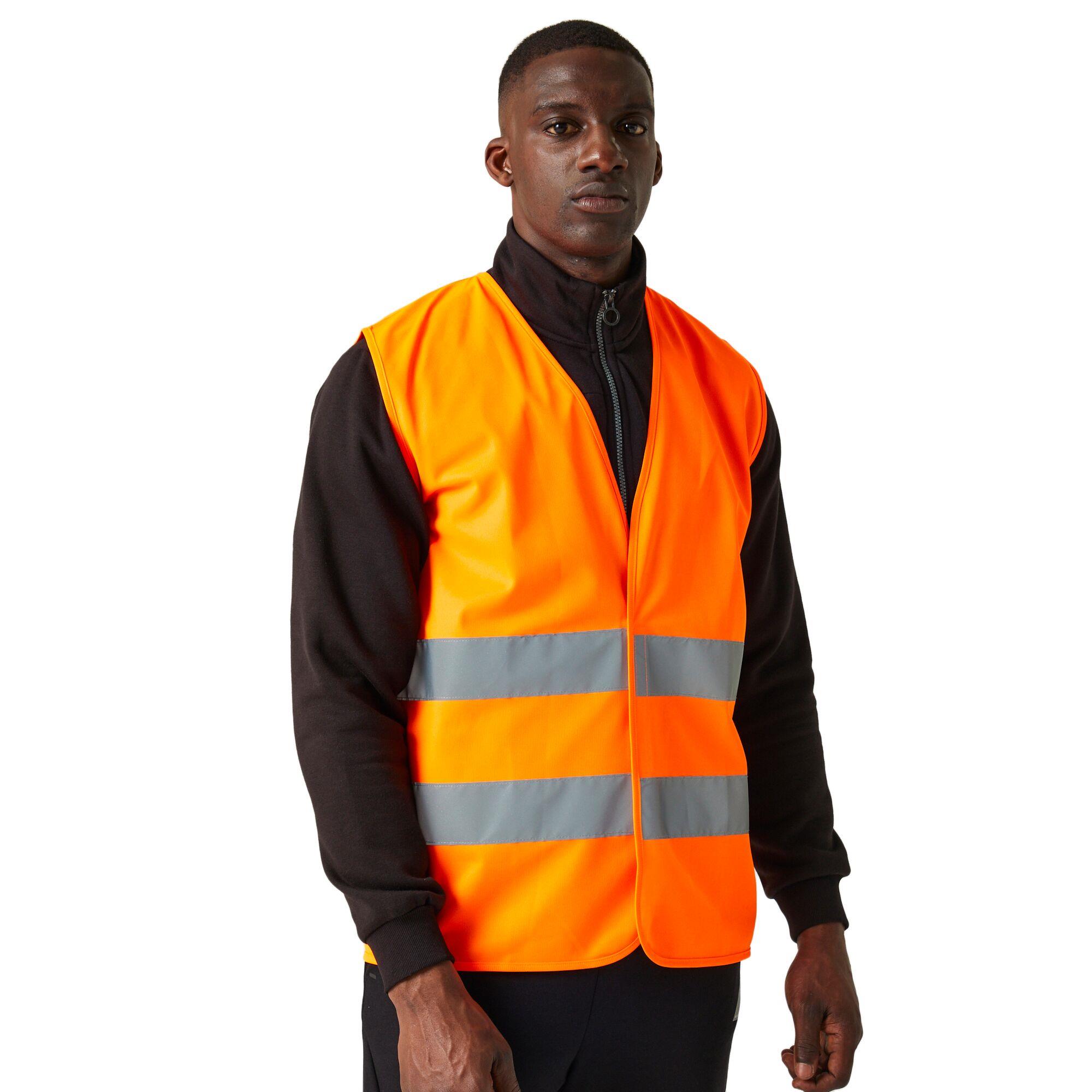 Regatta Essential Hi-Vis Easy Print Vest Lightweight Reflective Workwear Gilet
