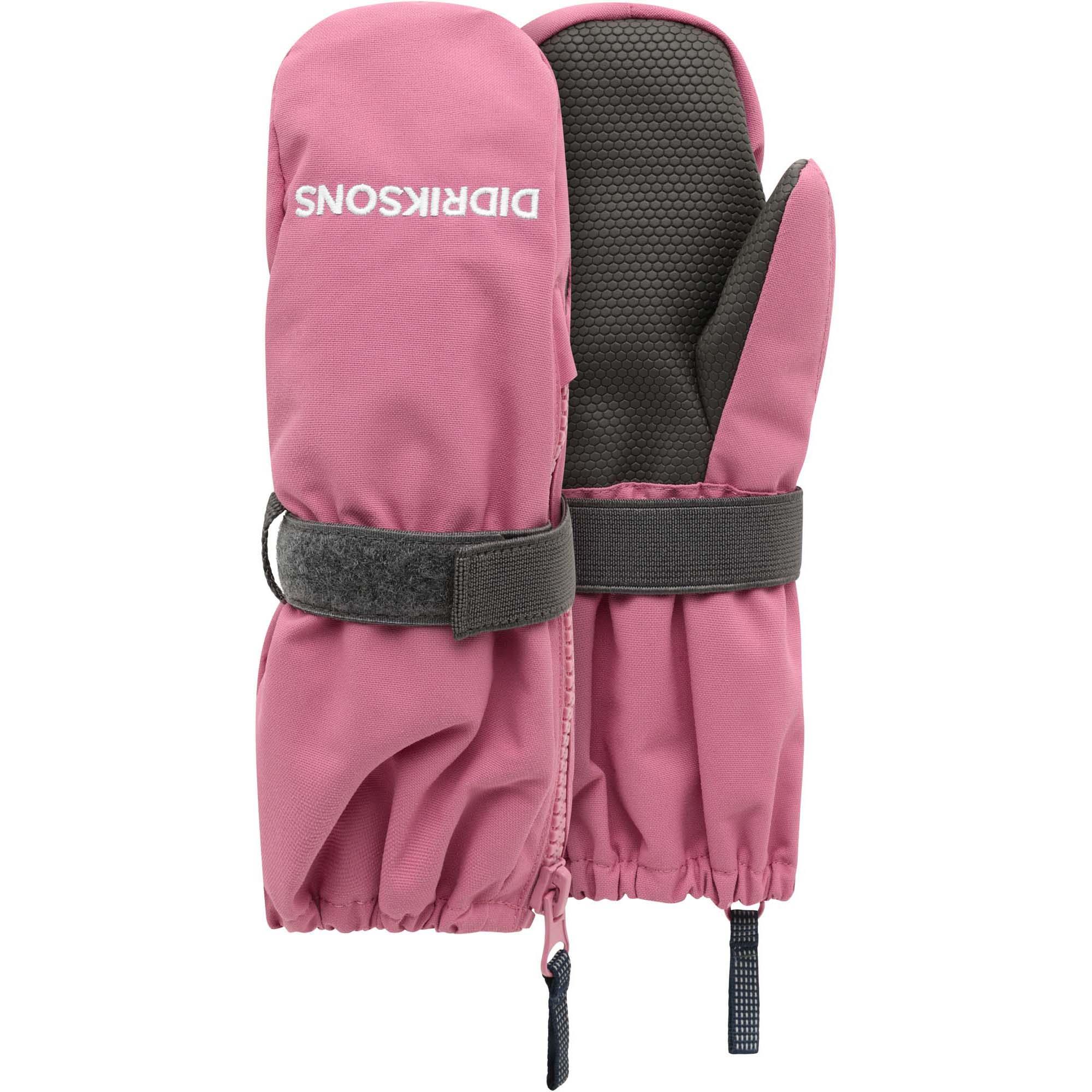 Didriksons Women's Brown Biggles Waterproof Zip Mittens Gloves - Image 2
