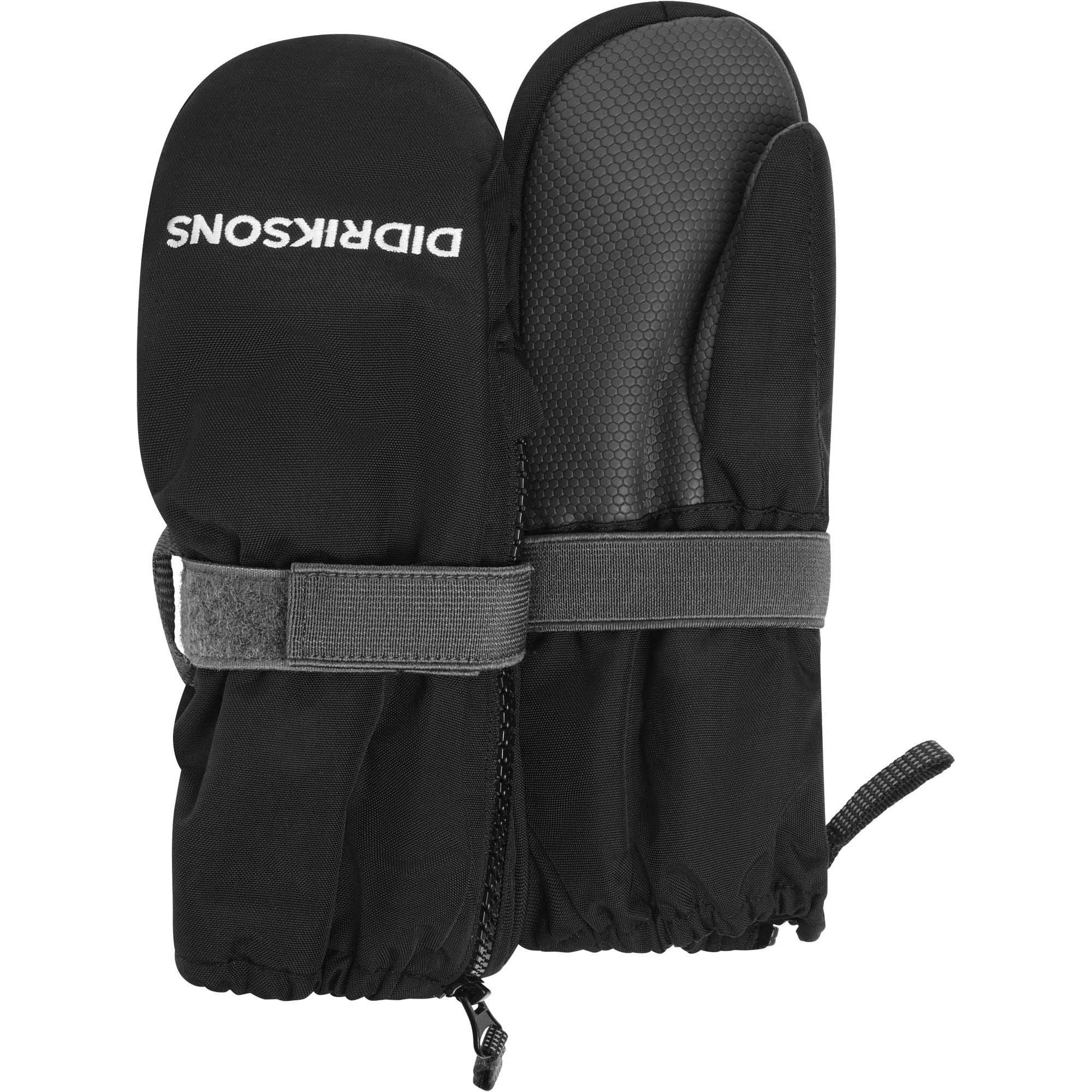 Didriksons Women's Brown Biggles Waterproof Zip Mittens Gloves - Image 2