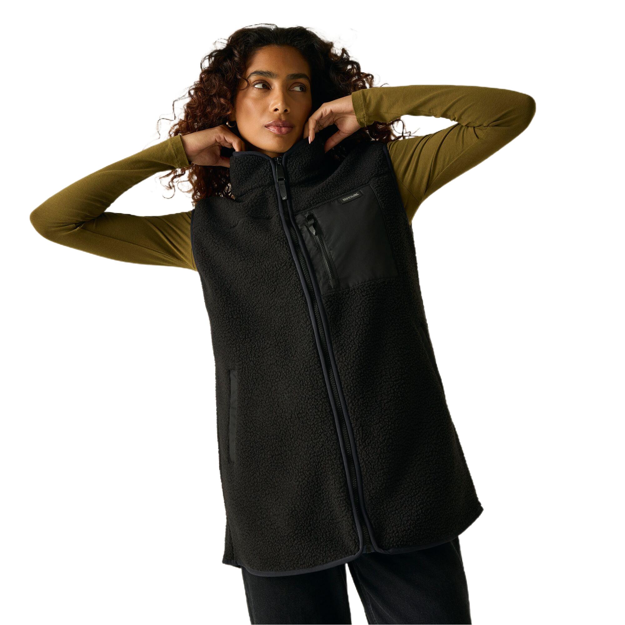 Regatta Women's Frankie Borg Longline Bodywarmer Brown Size 20 - Image 3