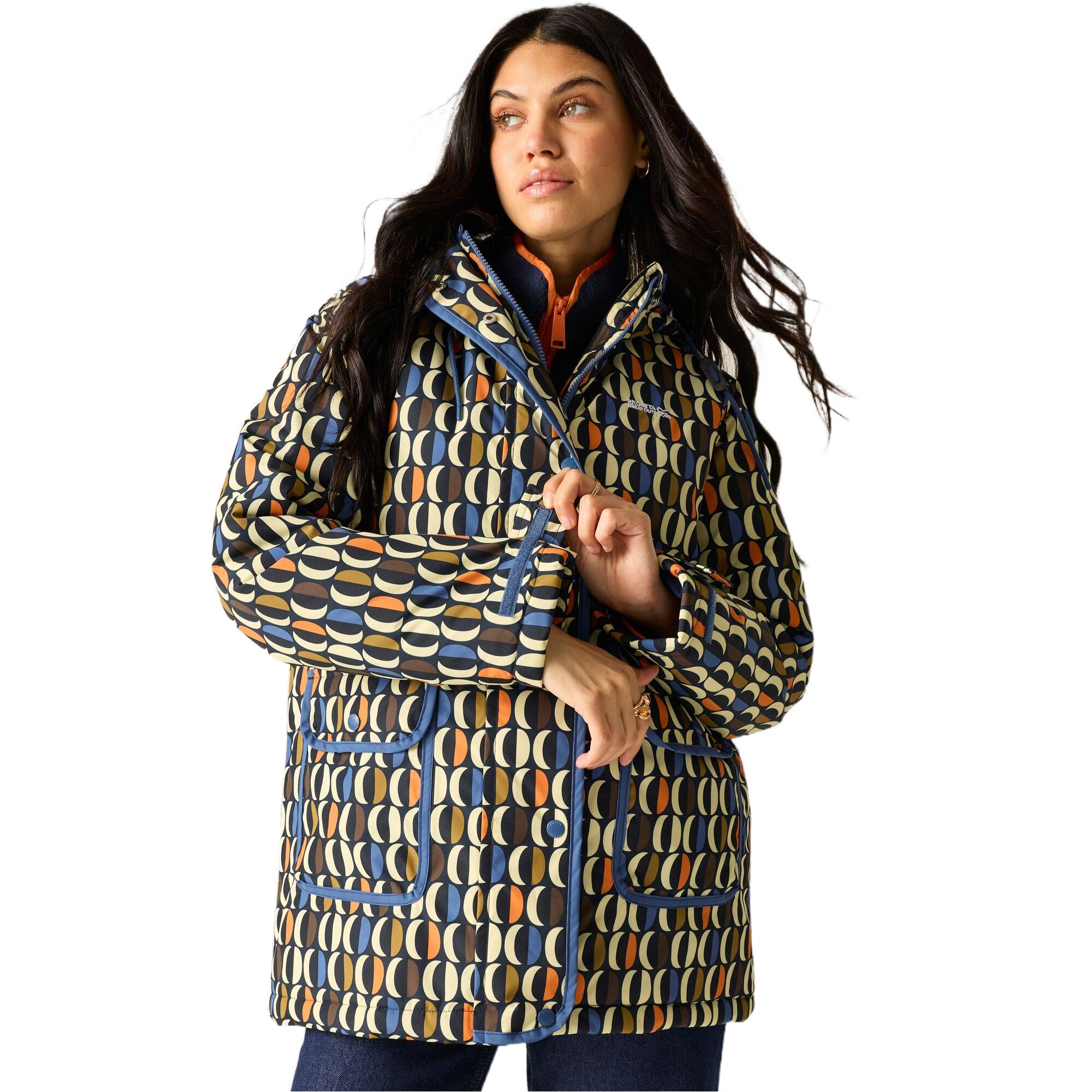Regatta Womens Orla Kiely Waterproof  Breathable Insulated Hooded Jacket