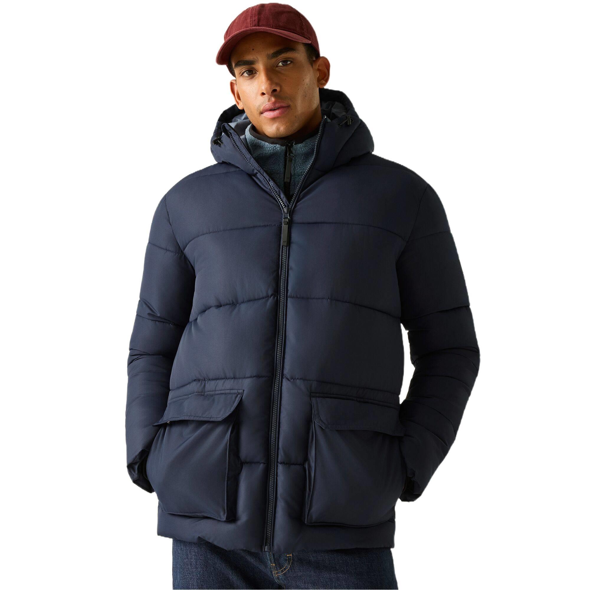 Regatta Men's Winter Waterproof Marek Short Padded Jacket - Green Large - Image 5